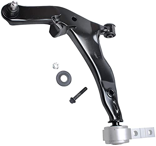Image of Detroit Axle - 4pc Front End Control Arms Kit for 2003-2007 Nissan Murano, 2 Lower Control Arms w /Ball Joints 2 Stabilizer Sway Bars 2004 2005 2006 Replacement