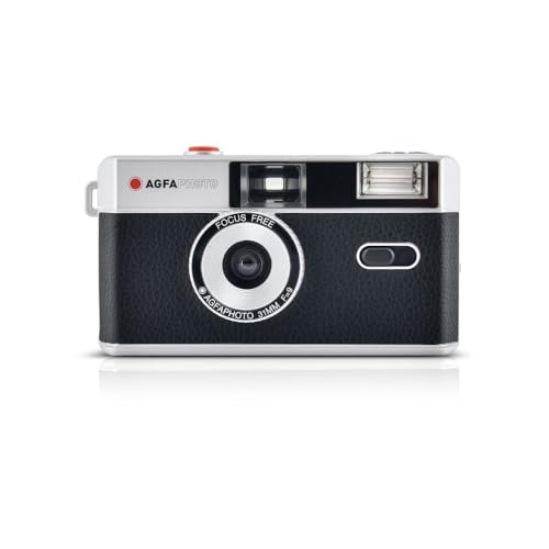 Agfa Analógica Vintage 35mm Foto Kamera Negro