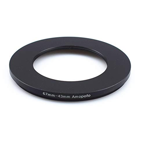 Image of 67mm to 43mm /67mm-43mm Step-Down Ring Filter Adapter for All Brands UV,ND,CPL,Metal Step-Down Ring Adapter