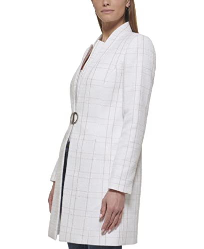 DKNY Women's Novelty Metallic Monogram Detail Jacket3