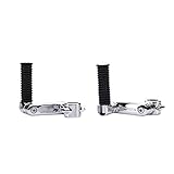 Indian Motorcycle Infinite Highway Foot Pegs for Crash Bars, Fits Scout, Scout Bobber, Chief, Pursuit, Challenger, Springfield Models and More, Adjustable, Rubber Grips, Pair, Chrome - 2879572-156