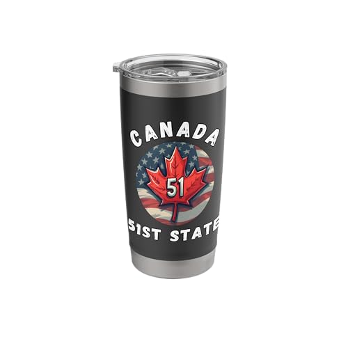 Canada 51st State Funny Canada Fifty First State Quote Meme Stainless Steel Insulated Tumbler