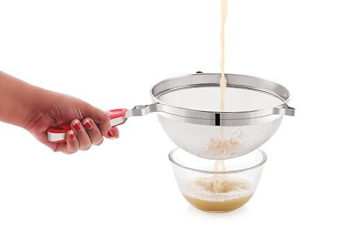 Image of Tosaa Stainless Steel Juice Strainer Stainless Steel Soup & Juice Strainer- Big Tea STRAINERS(8) 34L x 20.5W x 7H Cm