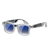 Conception ergonomique légère avec 3 verres remplaçables : pesant seulement 40 grammes, ces lunettes AI sont dotées d'une monture TR90 durable avec des charnières pliables pour un confort tout au long de la journée.L'ensemble comprend trois paires de verres interchangeables : des verres de transition anti-lumière bleue pour la protection de l'écran, des verres de protection solaire bleus pour une utilisation en extérieur et des verres dégradés doubles couleur thé pour un usage quotidien