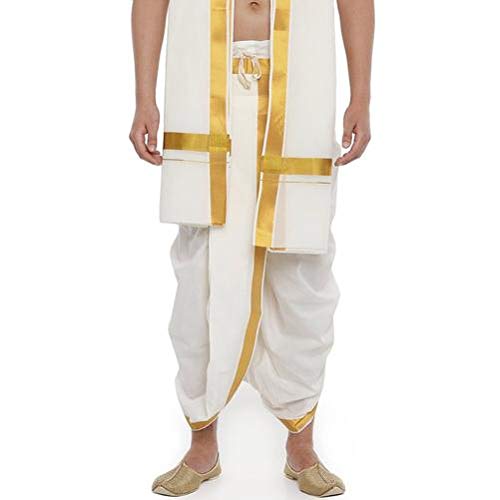Men's ReadyMade Panchakacham Cream Jari 
