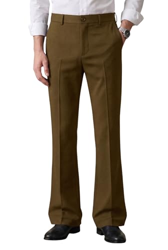 Image of Men's Trendy Bootcut Trousers - Modern Flared Fit | Premium Formal Pants
