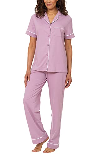 PajamaGram Pijama feminino - Conjunto de pijama feminino, manga c...