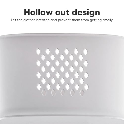 Panier à linge avec 4 roues pour optimiser l'espace de la salle de bain - 5