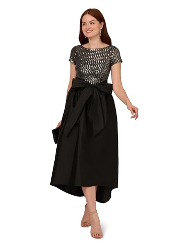 Adrianna Papell Women's Sequin High-Low Dress4