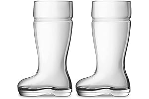 Chefcaptain Beer Boot Glass Set of 2 (1 Liter Each)