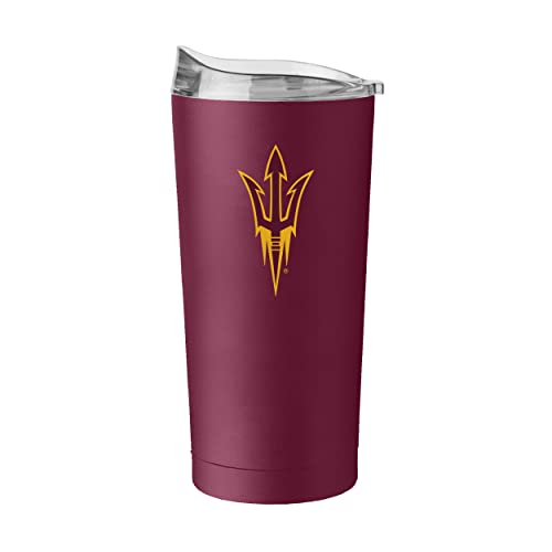 Image of Logo Brands NCAA 20 oz Powder Coat Stainless Tumbler -Double-Wall Insulated Everday Tumbler for Hot or Cold Drinks, High Lip Lid, Team Color