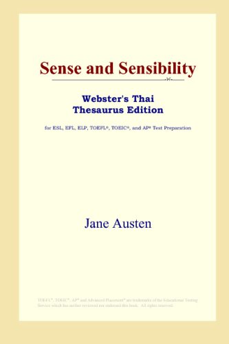 Sense and Sensibility (Webster's Thai Thesaurus Edition)