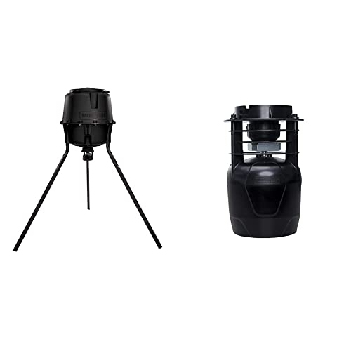 Moultrie 30-Gallon Deer Feeder Standard, All-In-One Quick-Lock Feeder Kit & Pro Hunter Ii Feeder Kit, Black (Mfg-13448) #TOP27