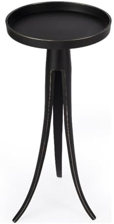 Butler Specialty Monique Large Pedestal Side Table - Black