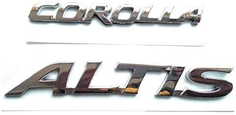 Speedwav Monogram/Logo/Decals/Wraps/Sticker / 3D for Corolla ALTIS VVT-I G Model 2 PC Corolla & ALTIS Logo. clogonew506