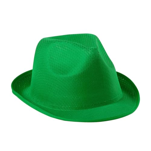 TIENDA EURASIA - Sombreros Fiesta | Pack 5 Sombreros para Fiesta Divertidos | 9 Colores Vivos | Medida 27 x 22 x 11 cm | Sombreros para Eventos, Fiestas, Despedidas, Bodas | (Verde)