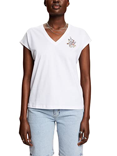 ESPRIT Camiseta de Mujer, 100/color, XS