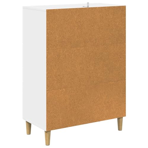 Cómoda de madera con 3 cajones de gran suavidad y acabado brillante para pasillo 8