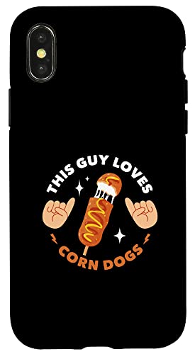 iPhone X/XS This Guy Loves Corn Dogs Street Food Corn Dog Case