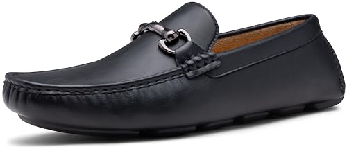 Vostey Men's Loafers Slip on Loafers Black Loafers for Men Driving Shoes for Men Casual Dress...