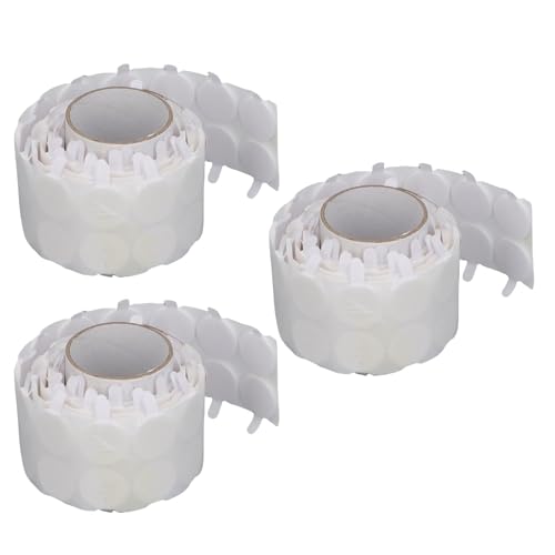 Vvikizy Adhesivo Duradero para Mecha de Vela, Adhesivo de Doble Cara para Fabricación de Velas, Pegatina de Mecha para Aficionados Profesionales, 300 Unidades de Espuma, Forma Redonda, para de,