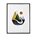 Mountains Art Print Minimal Home Decor Scandinavian Art Wall Print Geometric Art Minimalist Art Modern Wall Art Abstract Art 11x14inch Unframed