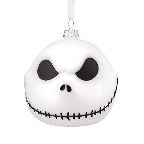 Hallmark Ornament, Disney Tim Burton's The Nightmare Before Christmas Jack Skellington, Blown Glass (0002HCM8368)