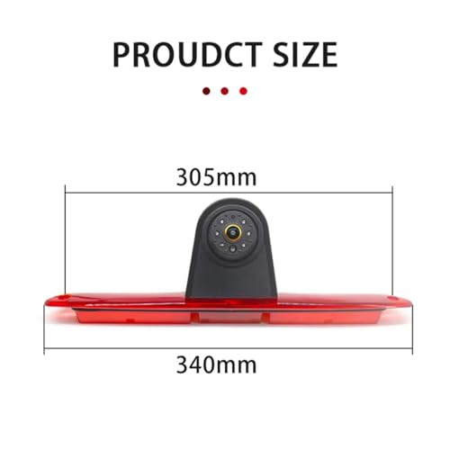 Caméra de recul Benz Sprinter AHD 1080P étanche pour feu stop - 6