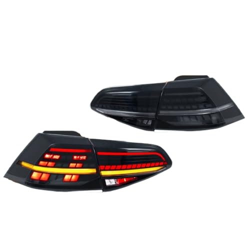 Feu gauche arrière pour Golf 2013-2021 avec clignotant séquentiel noir