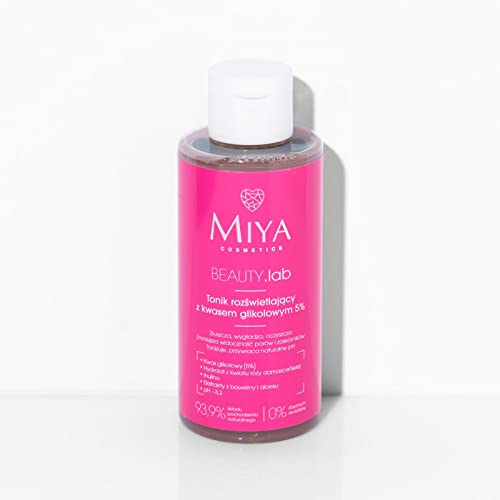 MIYA Cosmetics BEAUTY.Lab Tónico iluminador con ácido glicólico 5% 150ml