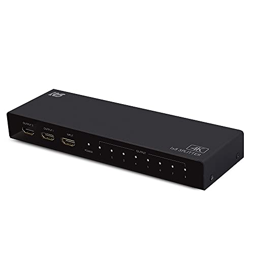 HDMI分配器 8出力 リモコン付き　RS-HDSW62-4K 4K60Hz対応 6入力2出力HDMIマトリックススイッチ RS-HDSW62-4KZ