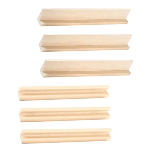 6 piezas soporte de dominó de madera para jugar