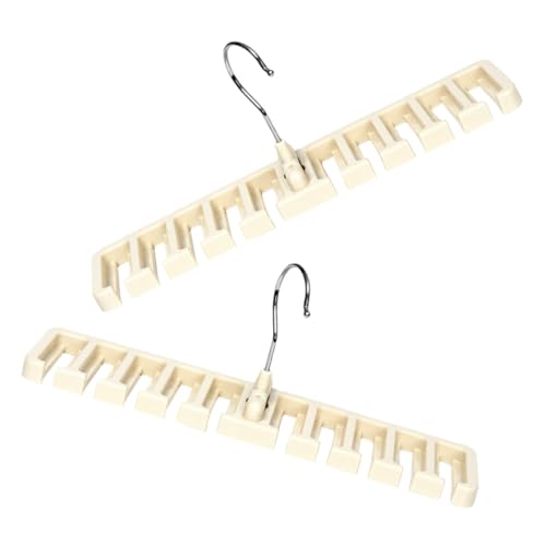 ARTIBETTER Colgador de Cinturones y Corbatas Multifuncional Soporte de Pared Blanco 2 Piezas Organizador para Bufandas y Accesorios Adecuado para Armarios Dormitorios y Lavanderías