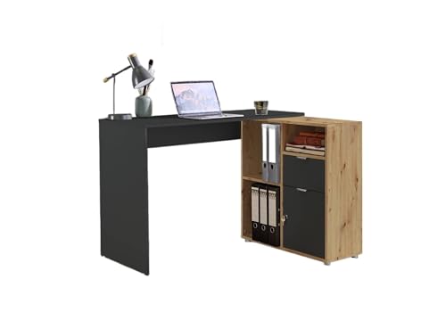 BMG Möbel Eckschreibtisch Leni, Homeoffice Schreibtisch...