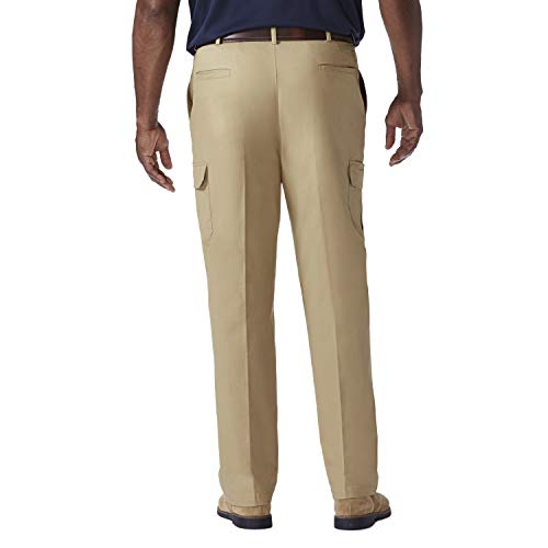 Haggar Men's Comfort Stretch Classic Fit Flat Front Cargo Pant - Regular and Big & Tall Sizes3