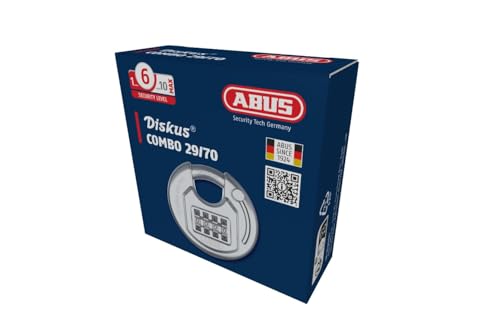 ABUS 29/70 Combo Diskus Padlock, Silver, 51 mm - Image 4