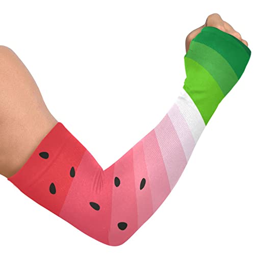 Boccsty Summer Watermelon Gardening Sleeves for Women Men Archery Protective Arm Guards for Cycling Driving Fishing