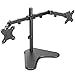 Price comparison product image HUANUO 13-32 Inch Dual Monitor Arm Desk Mount - Height Adjustable for LED LCD Curved Screens - 2 Installation Methods - VESA 75/100