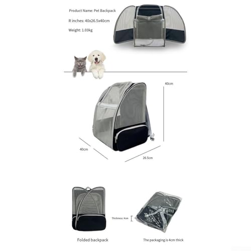 Sac de transport pour chats résistant en polyester pour éviter le stress - 6