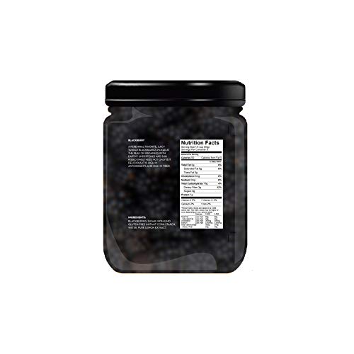 FRUIT & ME BLACKBERRY, FRUIT COMPOTE AND TOPPING, 6 16 OZ JARS, NON-GMO, GLUTEN-FREE, ALL NATURAL