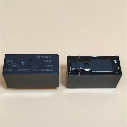 Relais électromagnétique 12V HF115F JQX-115F lot de 5 pièces