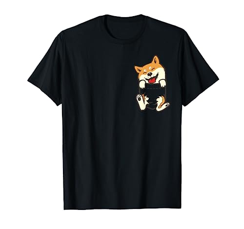 Pocket Shiba Inu Feet Cute Doge Akita Dog Lover Owner Gift T-Shirt