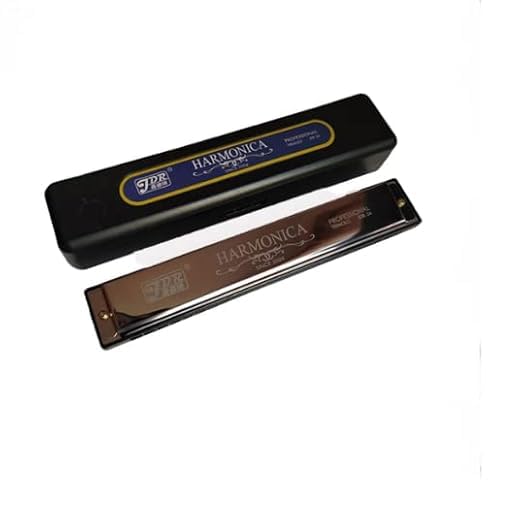Image of Ketostics JDR MOUTH ORGAN | HARMONICA 24 HOLES (KEY OF C) BLACK FOR MUSIC LOVERS