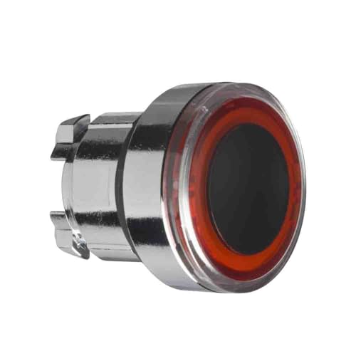 Bouton poussoir lumineux rouge LED rasant Cabeza commande encastrable