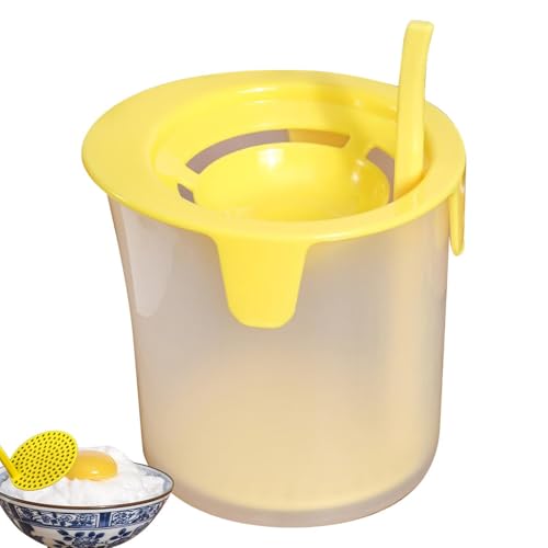 Tuxuseo Separador de yema de huevo, ayudante de cocina para la separación de proteínas, versátil aparato de cocina para preparar el desayuno y el postre, fácil de limpiar y ahorrar espacio, proteína
