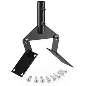 Weather Vanes Roof Mount Bracket for Yard Weather Station, Sturdy & Adjustable Aluminum Weathervane Bracket, Black Weather Vanes Roof Mount Bracket for Yard Weather Station Sturdy Adjustable Aluminum Weathervane Bracket Black