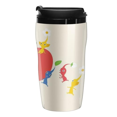 ピクミン マグカップ 水筒 保温保冷 魔法瓶 ステンレスボトル シンプル おしゃれ 通勤 大人 子供 男の子 女の子 軽量タイプ ワンタッチオープン 250ml