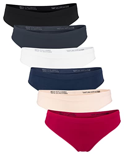Fabio Farini Paquete de 6 String Tanga Costuras Mujeres M Multicolor Cover