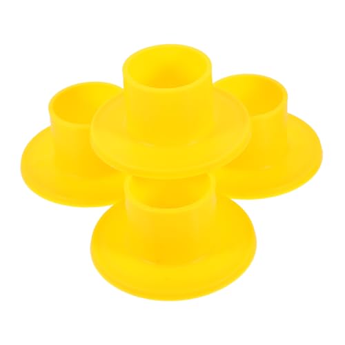 YARNOW 4pcs Children's Playground Foot Plate Holder Plastic Cover Steel Foot Base Safety Stable