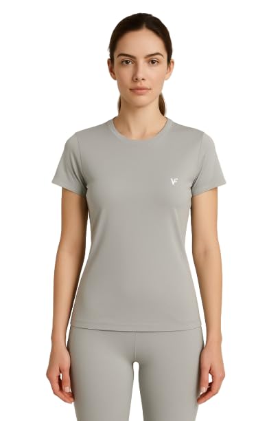 vedanga fashion Women's Athletic Performance Nylon T-Shirt for Gym, Workout, Fitness Training-picture-18